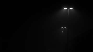 dark street lamps