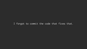 i forgot to commit