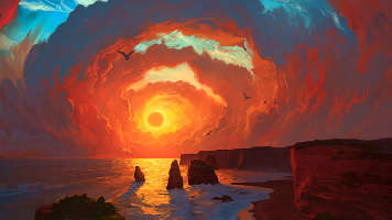 orange spiral