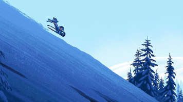 snow mountain sled