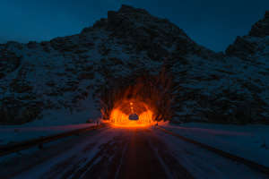 snow tunnel