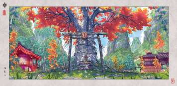 voyager neko oni buddha temple cover